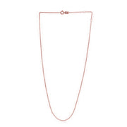 Adjustable Cable Chain in 14k Rose Gold (0.97 mm)