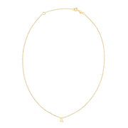 14K Yellow Gold Gemini Necklace